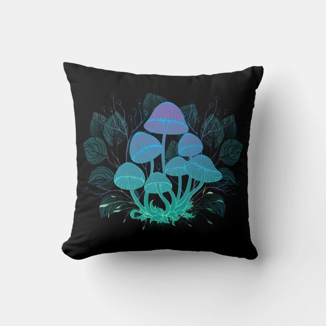 Toadstools in Bushes Cushion (Front)