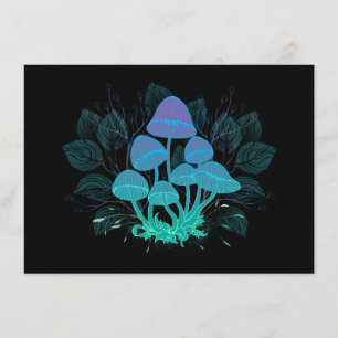 Toadstools in Bushes Enclosure Card