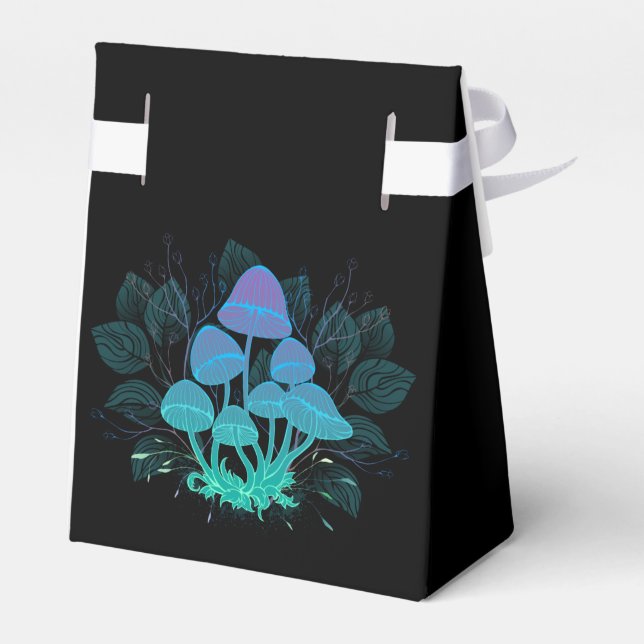 Toadstools in Bushes Favour Box (Back Side)