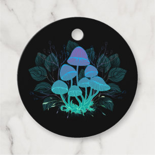 Toadstools in Bushes Favour Tags