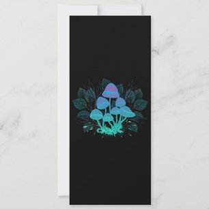 Toadstools in Bushes Holiday Card