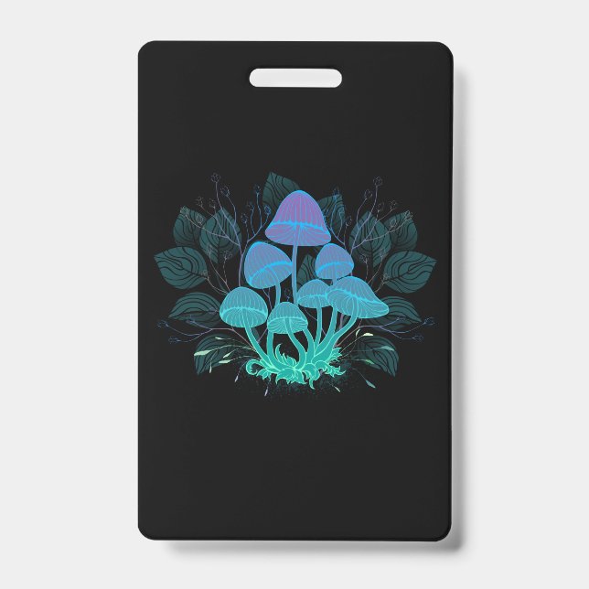 Toadstools in Bushes ID Badge (Front)
