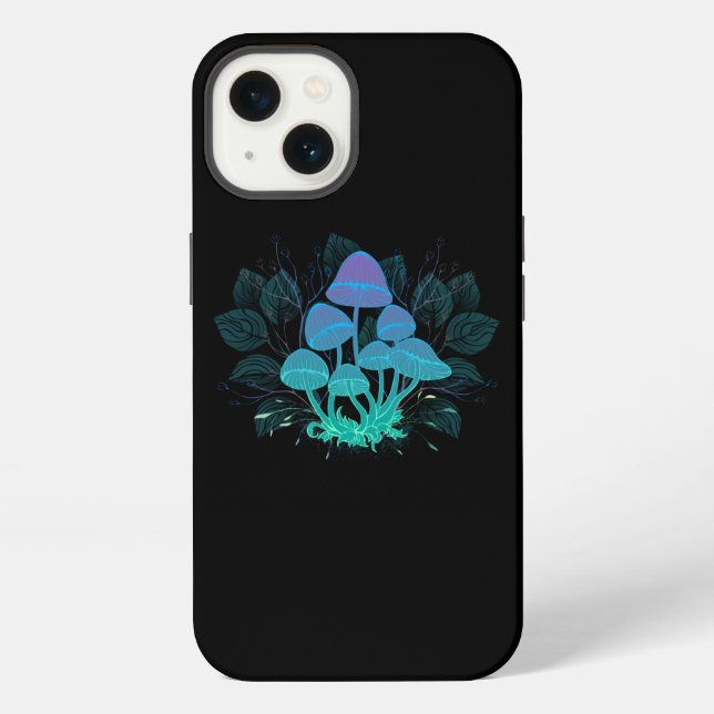 Toadstools in Bushes iPhone Case (Back)