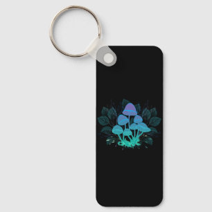Toadstools in Bushes Key Ring