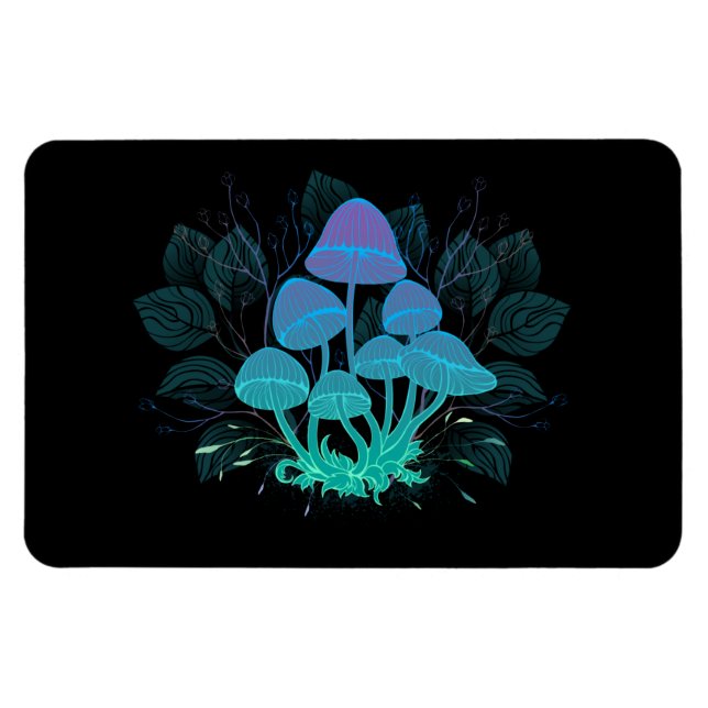 Toadstools in Bushes Magnet (Horizontal)