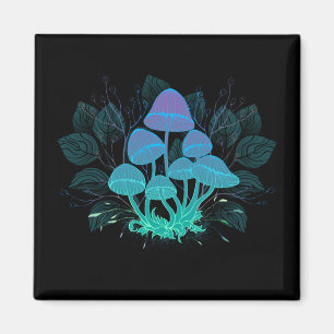 Toadstools in Bushes Magnet