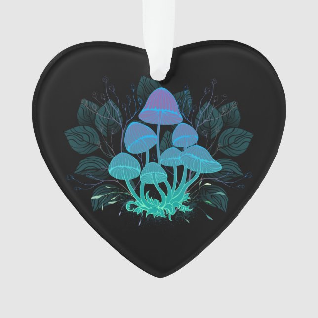 Toadstools in Bushes Ornament (Front)