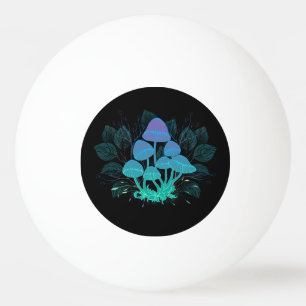 Toadstools in Bushes Ping Pong Ball