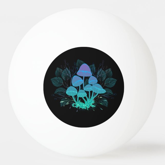 Toadstools in Bushes Ping Pong Ball (Front)