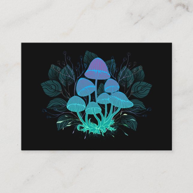 Toadstools in Bushes Place Card (Front)