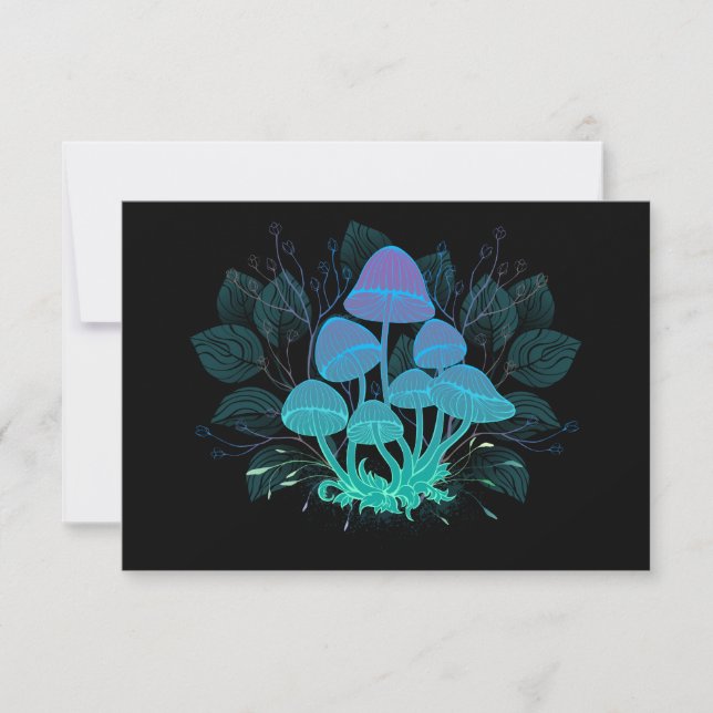 Toadstools in Bushes Save The Date (Front)
