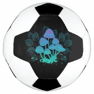 Toadstools in Bushes Soccer Ball