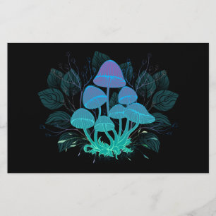 Toadstools in Bushes Stationery