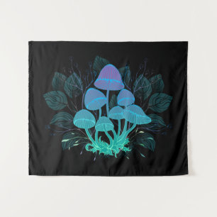 Toadstools in Bushes Tapestry