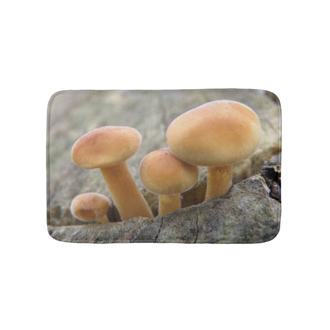 Toadstools on a Tree Trunk Bath Mat (Front)