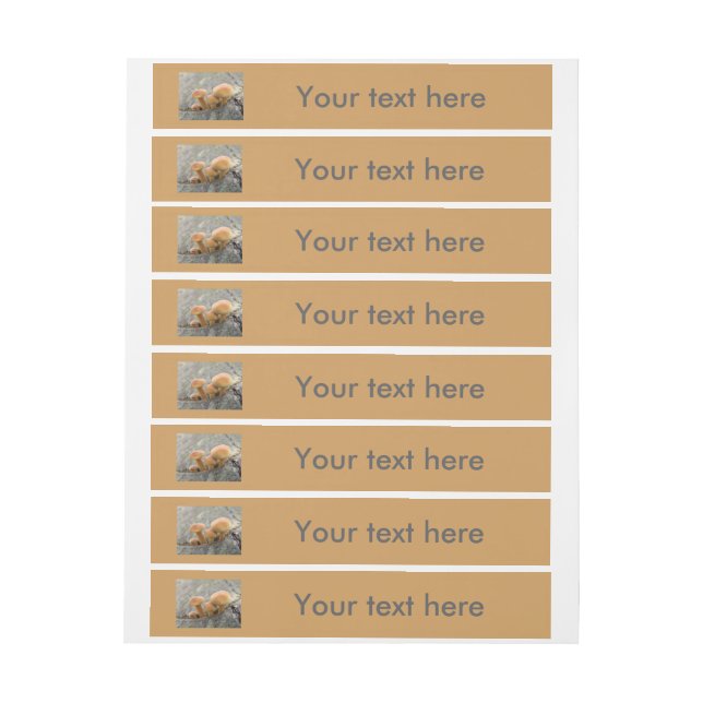 Toadstools on a Tree Trunk Customisable Labels (Sheet)