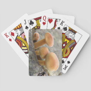 Toadstools on a Tree Trunk Playing cards