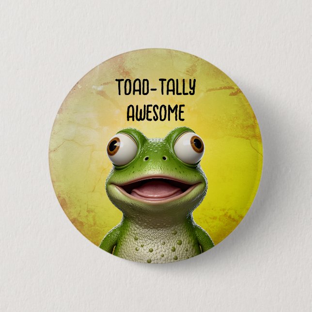 ToadTally Awesome 6 Cm Round Badge (Front)