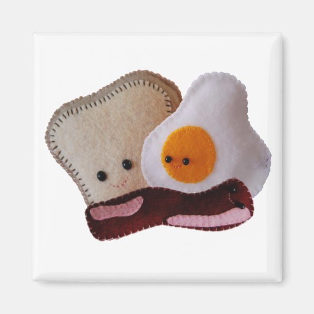 toast bacon egg magnet (Front)