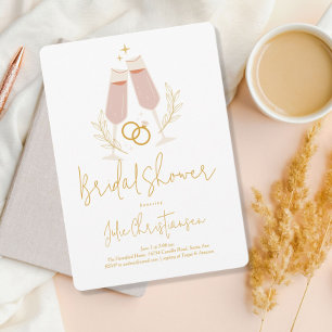Toast Celebration Bridal Shower Invitation