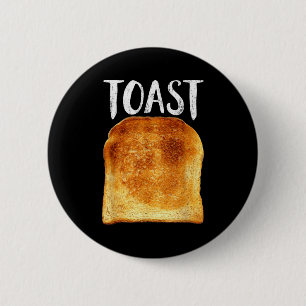 Toast Costume Halloween Funny Bread Lover Christma 6 Cm Round Badge