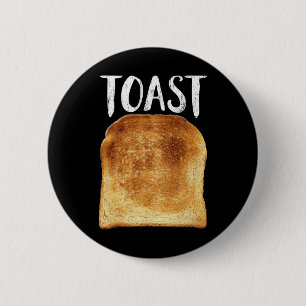 Toast Costume Halloween Funny Bread Lover Christma 6 Cm Round Badge