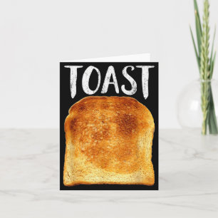 Toast Costume Halloween Funny Bread Lover Christma Card