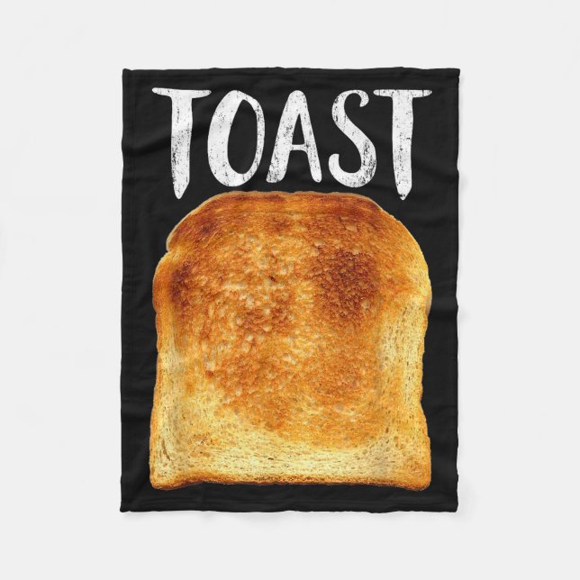 Toast Costume Halloween Funny Bread Lover Christma Fleece Blanket (Front)