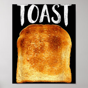 Toast Costume Halloween Funny Bread Lover Christma Poster