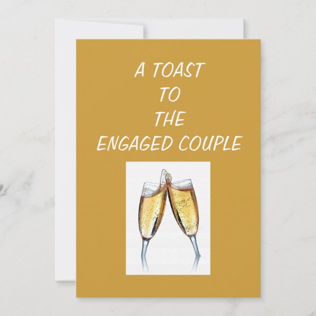 TOAST-ENGAGEMENT PARTY INVITATION (Front)