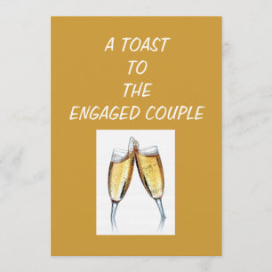 TOAST-ENGAGEMENT PARTY INVITATION