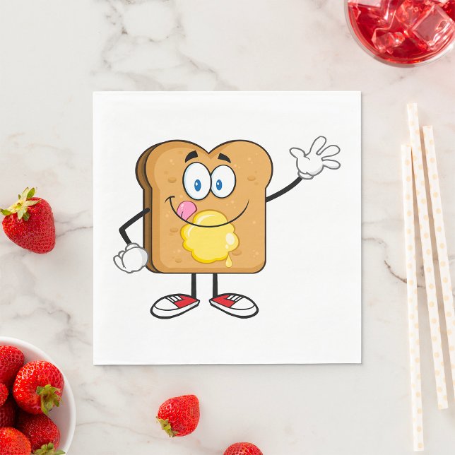 Toast Face Paper Napkins (Creator Uploaded)