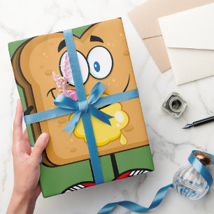 Toast Face Wrapping Paper