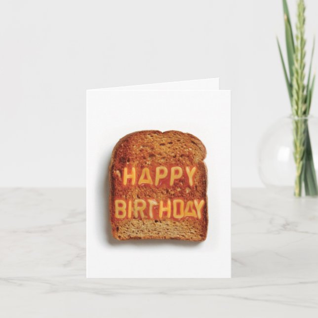 Toast  - Happy Birthday Card (Front)