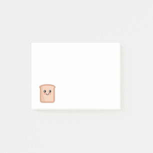 Toast Kawaii Food Art Post-it Notes