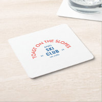 Toast On The Slopes Après Ski Club Red & Blue