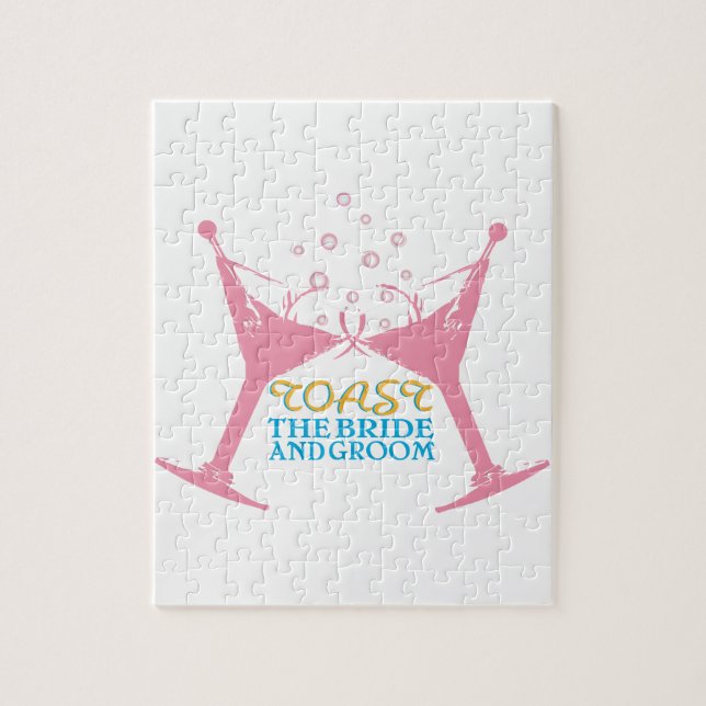 Toast The Bride And Groom Jigsaw Puzzle (Vertical)
