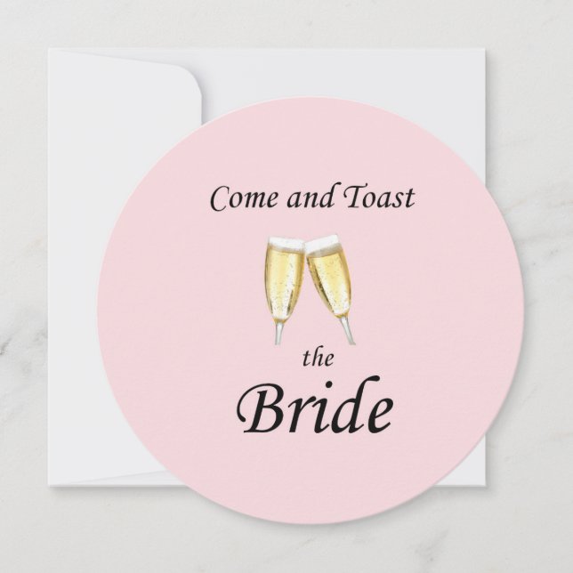 Toast the Bride Bachelorette Party Invitation (Front)