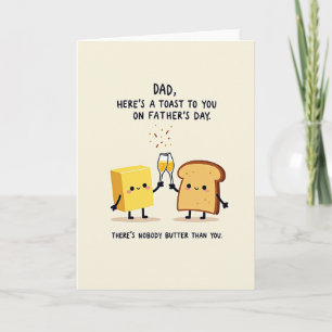 Toast To Best Dad Fathers Day Card