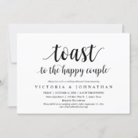 Toast to the happy couple Wedding Rehearsal Dinner