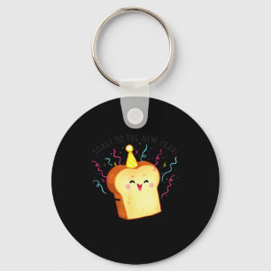 Toast To The New Year Pun  Key Ring