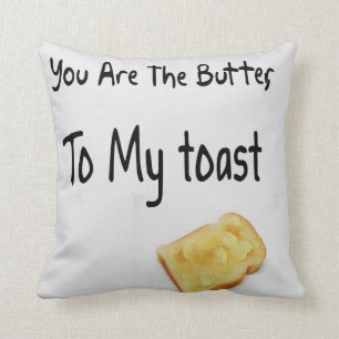 Toasted Bread, Love Words Cushion