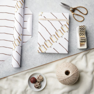 Toasted Marshmallow Campfire Camping Hiking Wrapping Paper
