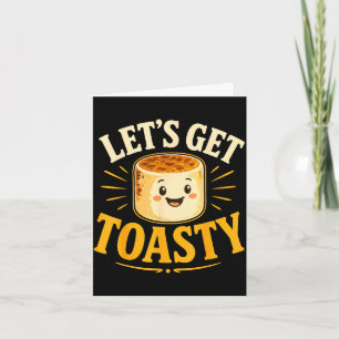 Toasted marshmallow campfire card