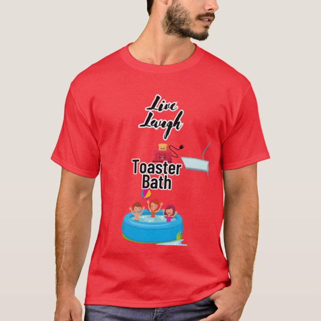 Toaster Bath with friends retro T-Shirt (Front)