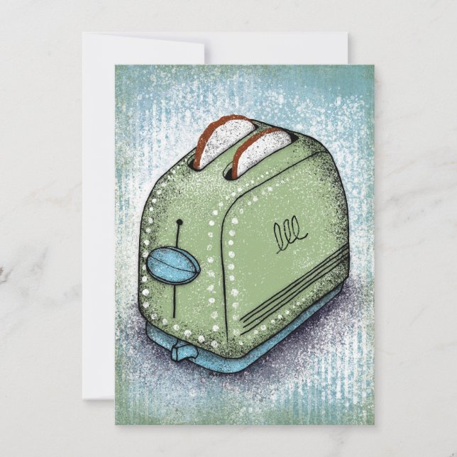 Toaster Greeting Card (Front)