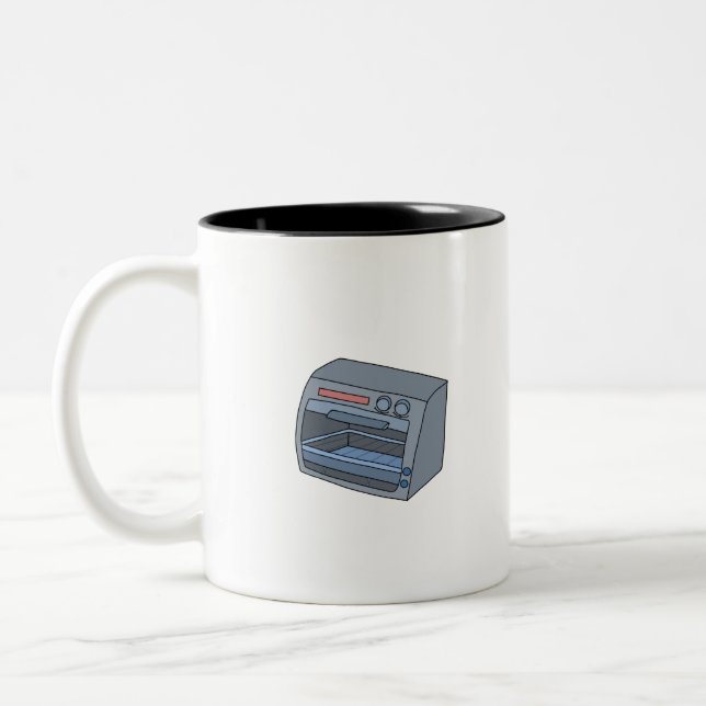 Toaster Oven Two-Tone Coffee Mug (Left)