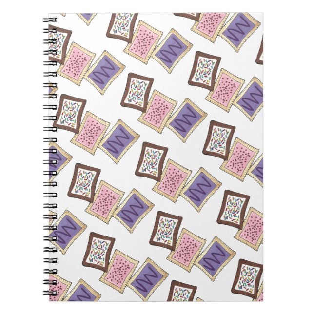 Toaster Pastry Breakfast Food Frosted Pastries Notebook (Front)