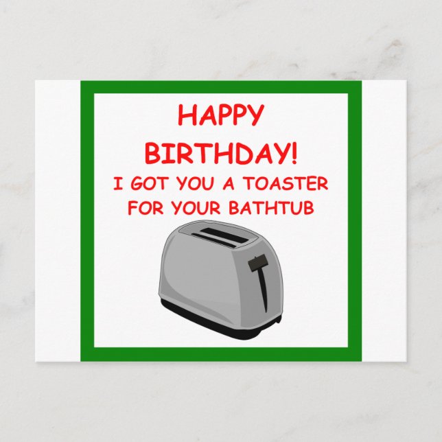 TOASTER POSTCARD (Front)