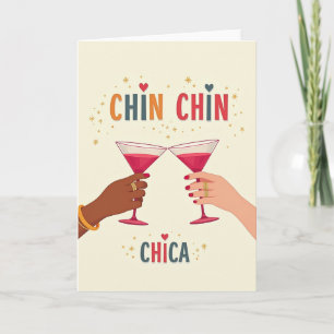 Toasting Hands Birthday Card